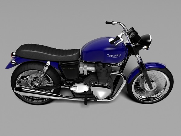 3d cruiser triumph bonneville - Triumph Bonneville 2008 by Gonzo_3d