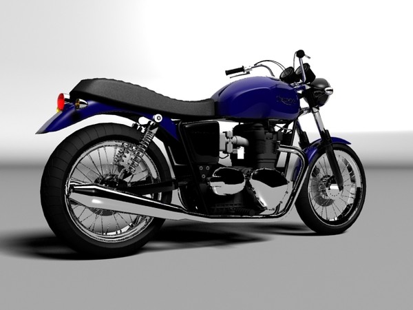 3d cruiser triumph bonneville - Triumph Bonneville 2008 by Gonzo_3d