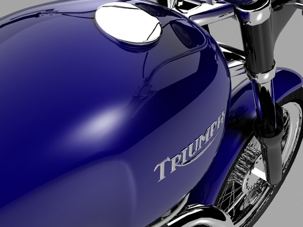 3d cruiser triumph bonneville - Triumph Bonneville 2008 by Gonzo_3d