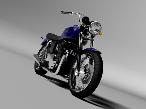 3d cruiser triumph bonneville - Triumph Bonneville 2008 by Gonzo_3d