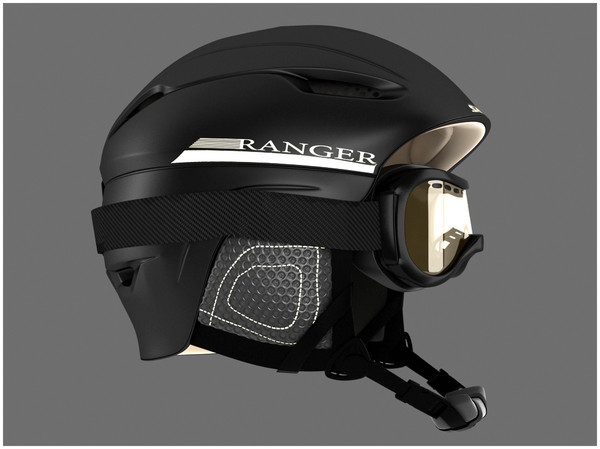 3d model winter sports helmet ski - Winter Sports Helmet and Ski Goggles by Tornado Studio