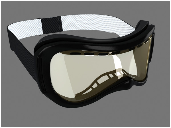 3d model winter sports helmet ski - Winter Sports Helmet and Ski Goggles by Tornado Studio