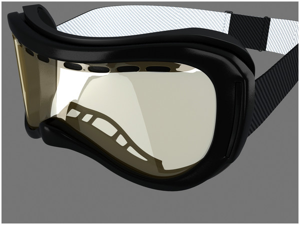 3d model winter sports helmet ski - Winter Sports Helmet and Ski Goggles by Tornado Studio