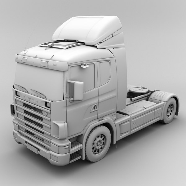 3d scania semi-trailer truck model - Semi-trailer truck by warlockgraphics