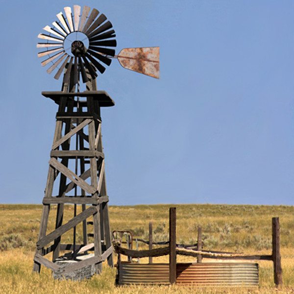 old farm windmill 3ds - The Old Farm Windmill... by chaosfractal