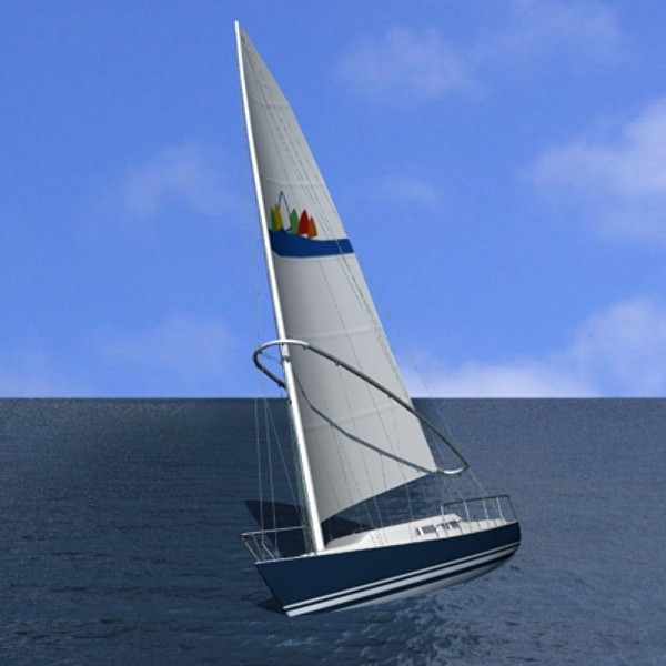 yacht sailboat 3d dxf - Yacht by mostlysquare