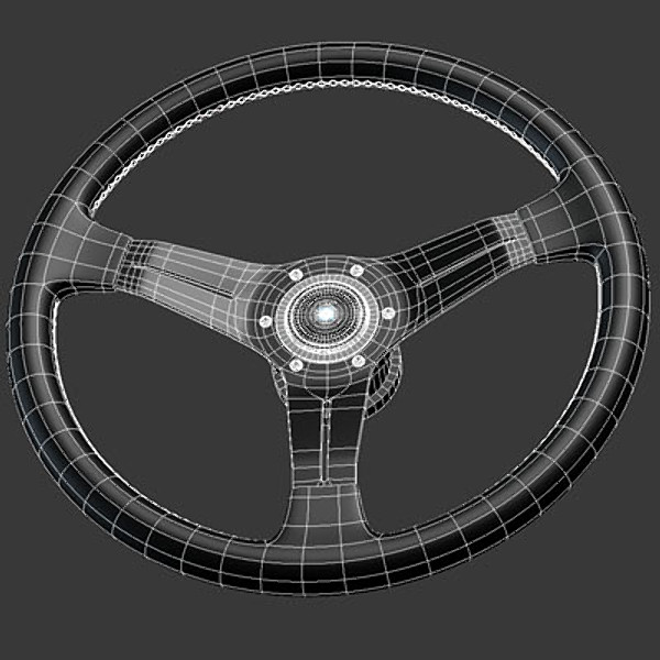 3d model sports steering wheel nardi - Nardi Deep Corn sports steering wheel by aga22