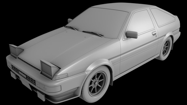 toyota ae86 sprinter trueno obj - Toyota AE86 Sprinter Trueno by tuann123