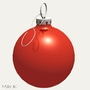 3d christmas bulb