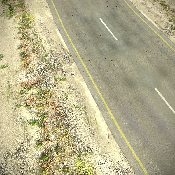 scene road desert complete max - Desert Road Complete Scene by 3D_Multimedia