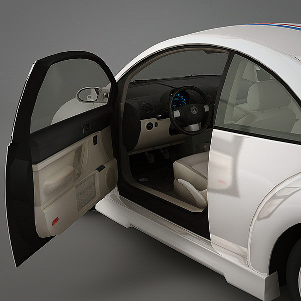 volkswagen beetle herbie 3ds - Volkswagen Beetle Herbie by NesAn Studio