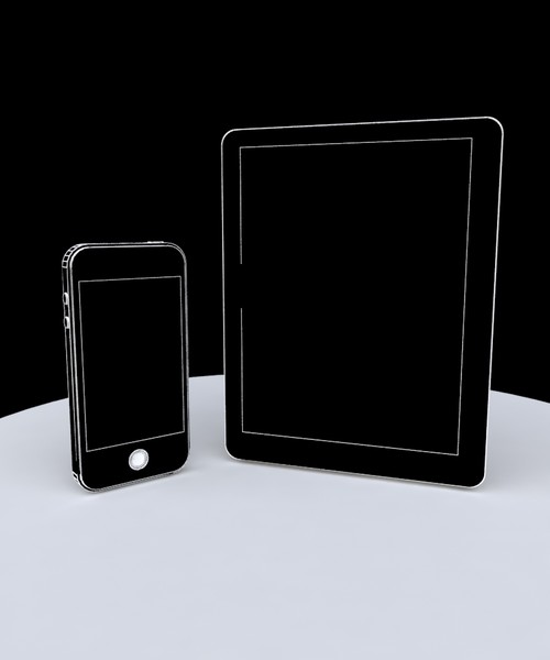 iphone ipad 3d model - Iphone Ipad by luledesign