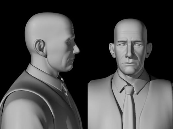 character 3 3d model - Human Model, 3 variations, ma, mb, obj formats... by fishzombie