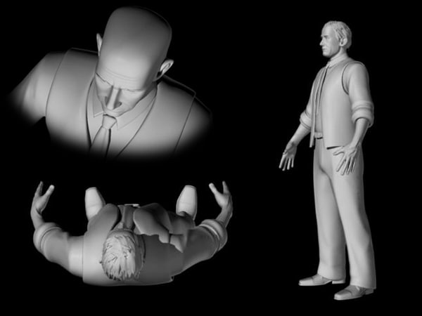 character 3 3d model - Human Model, 3 variations, ma, mb, obj formats... by fishzombie