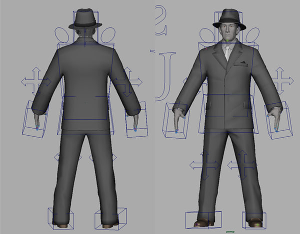 character 3 3d model - Human Model, 3 variations, ma, mb, obj formats... by fishzombie
