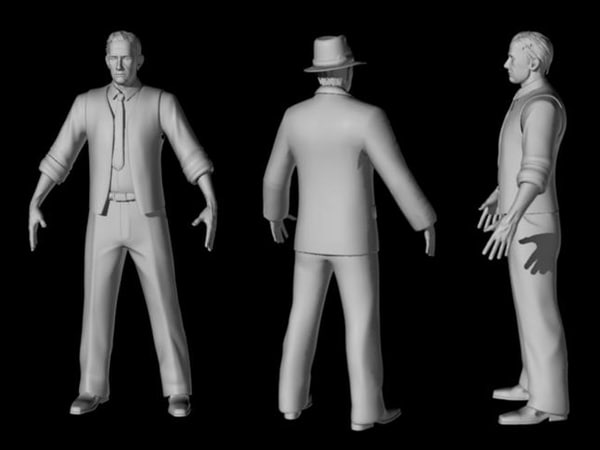 character 3 3d model - Human Model, 3 variations, ma, mb, obj formats... by fishzombie