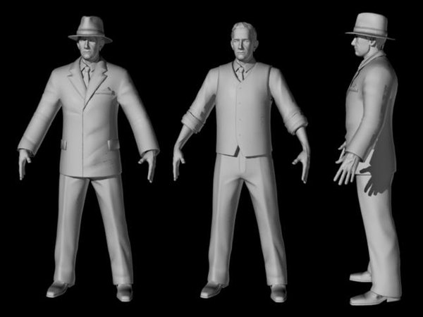 character 3 3d model - Human Model, 3 variations, ma, mb, obj formats... by fishzombie