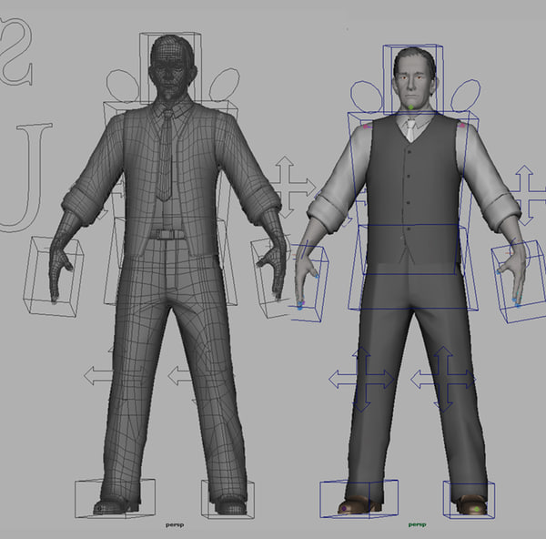 character 3 3d model - Human Model, 3 variations, ma, mb, obj formats... by fishzombie