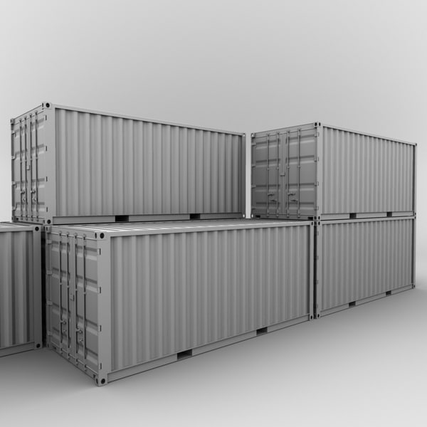 iso cargo containers 3d model - ISO Containers by warlockgraphics