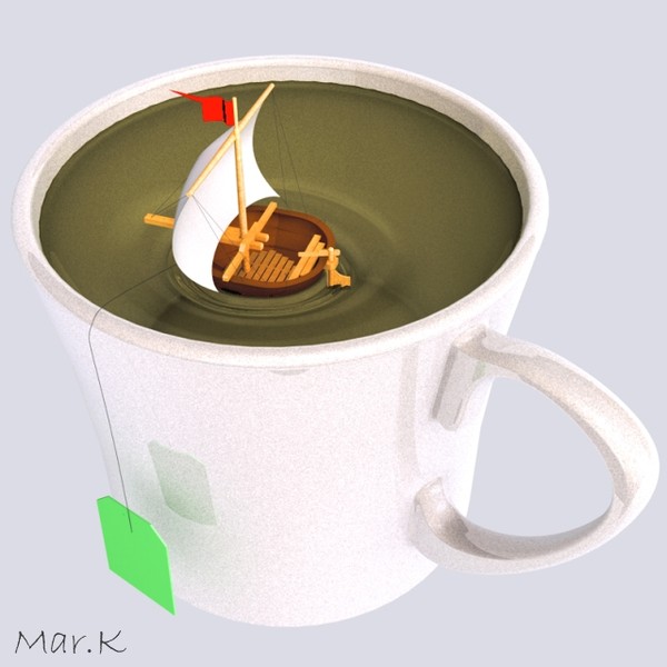 walnut ship 3d model - Walnut ship 2 by Mar.K